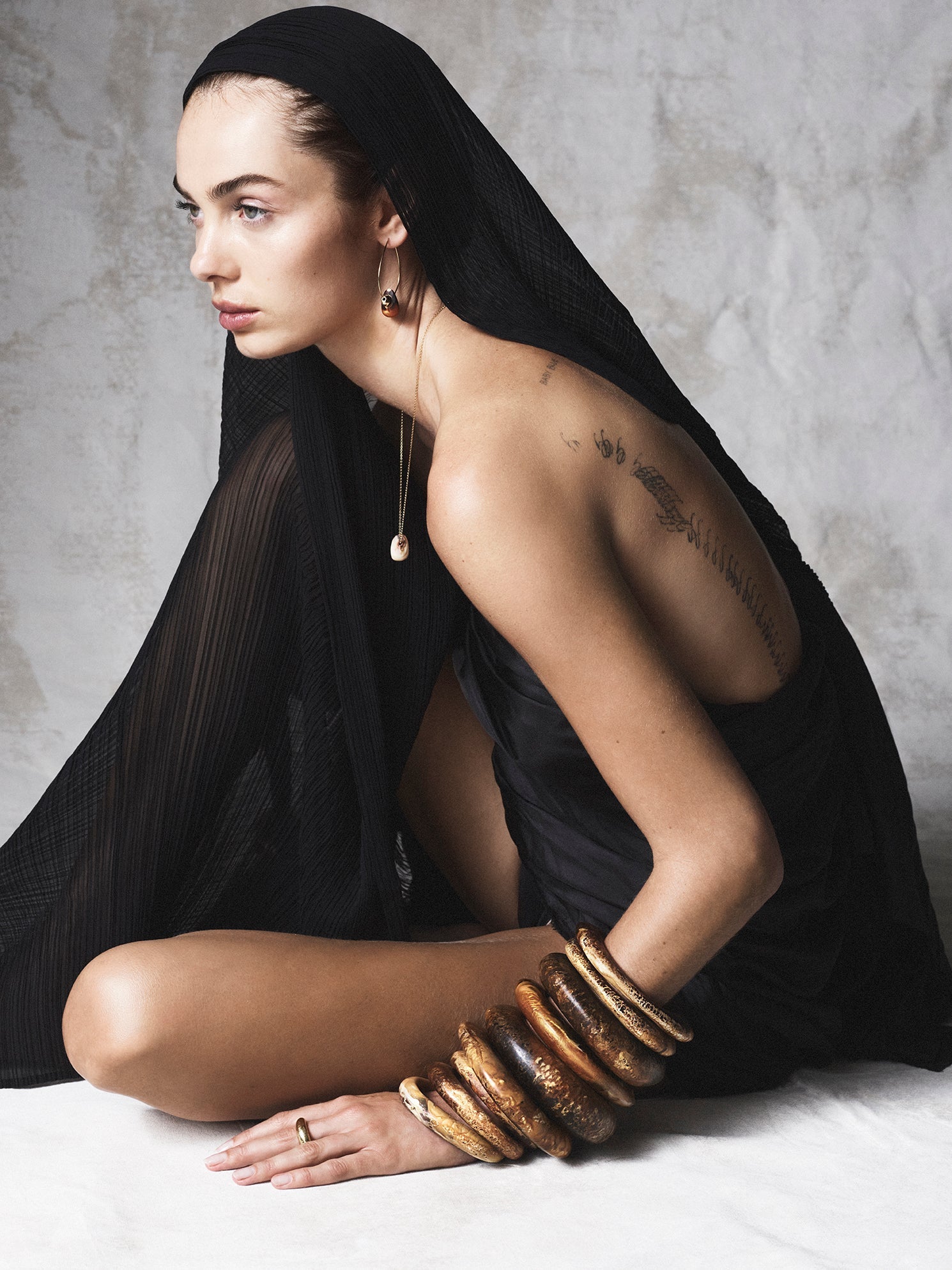 Black and Brass Bangles