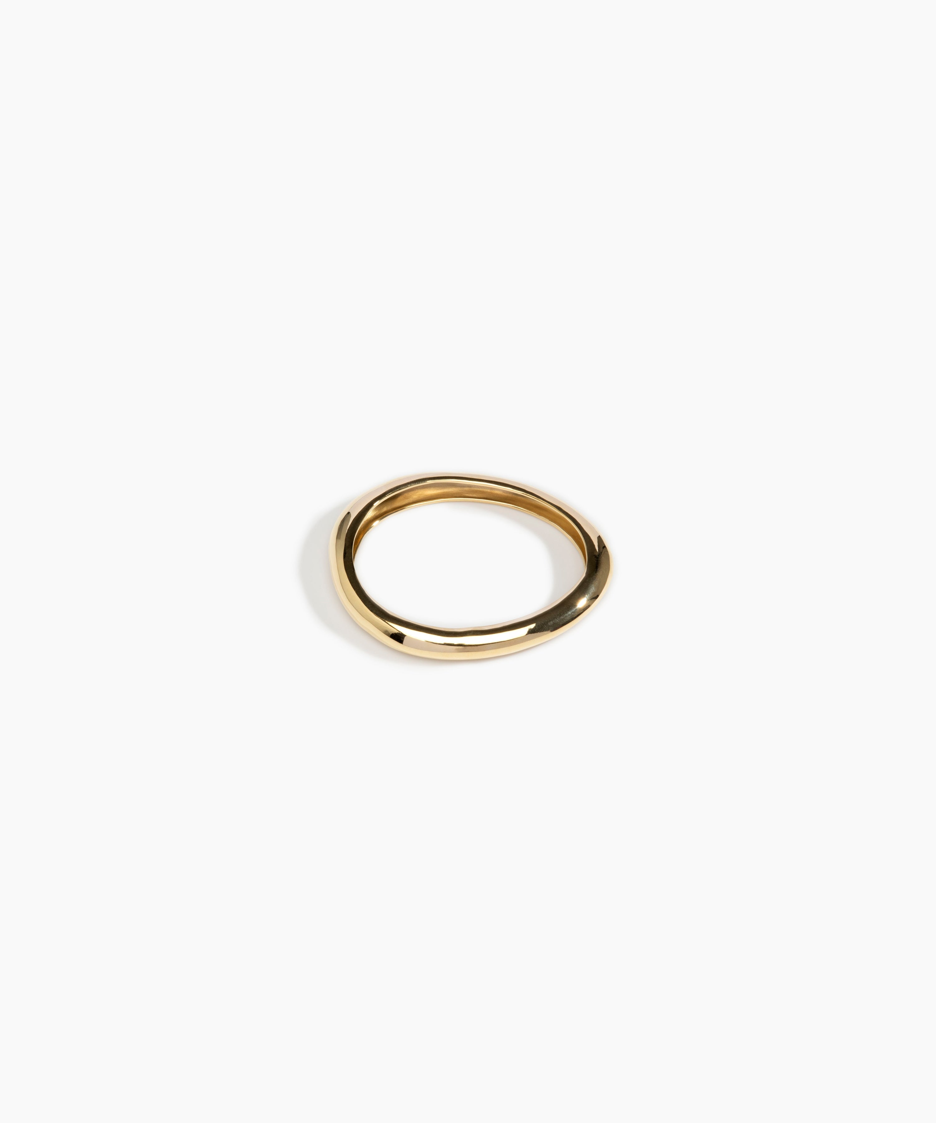 Dinosaur Designs Rock Wishbone Bangle in Brass Material