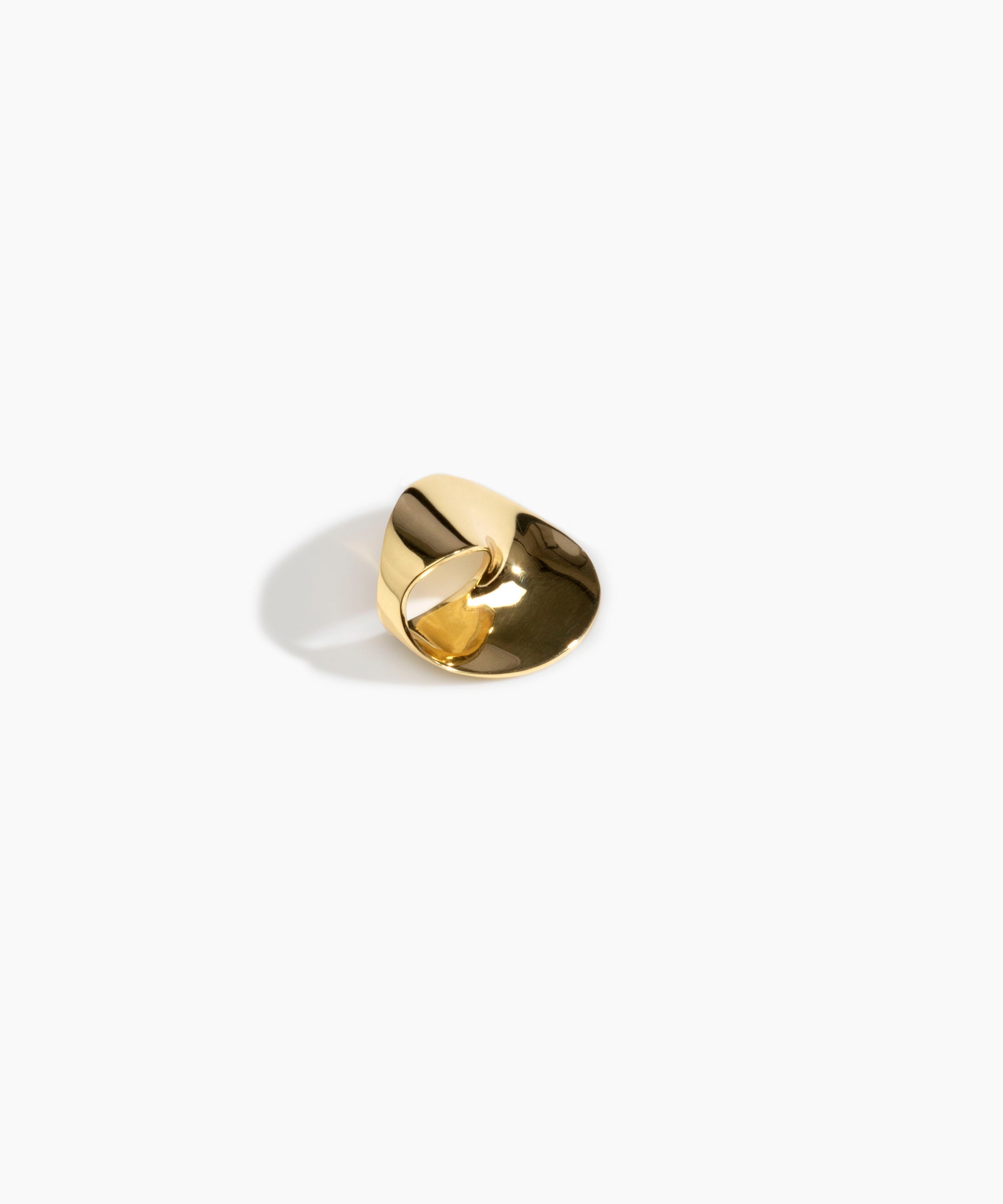 LO Collections Small Infinity Ring in Nano-Coated Brass Material