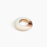 Dinosaur Designs Large Drift Bangle in Sandy Pearl color resin with Wide Fit