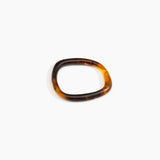 Dinosaur Designs Slate Bangle in Tortoise color resin with Wide Fit
