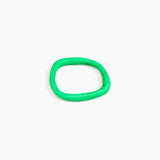 Dinosaur Designs Slate Bangle in Leaf color resin with Wide Fit