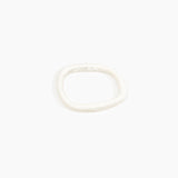 Dinosaur Designs Slate Bangle in Chalk Swirl color resin with Wide Fit