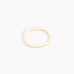 Dinosaur Designs Slate Bangle in Cream color resin with Wide Fit