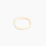 Dinosaur Designs Slate Bangle in Cream color resin with Wide Fit