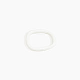 Dinosaur Designs Slate Bangle in Snow Swirl color resin with Wide Fit