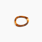 Dinosaur Designs Slate Bangle in Dark Horn color resin with Wide Fit