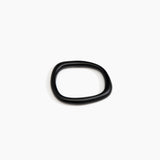 Dinosaur Designs Slate Bangle in Black color resin with Wide Fit
