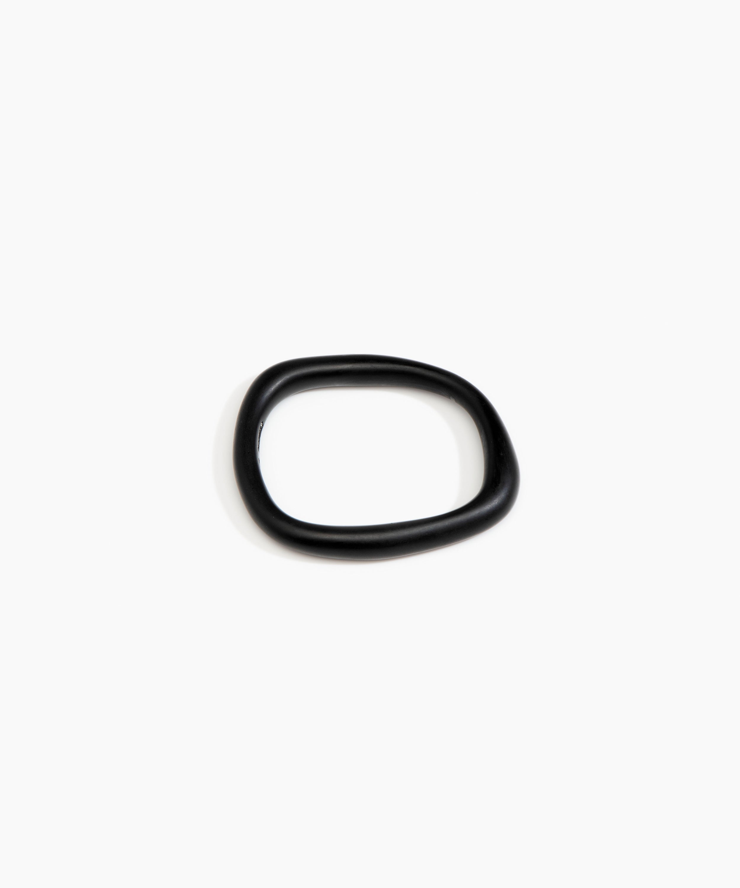 Dinosaur Designs Slate Bangle in Black color resin with Wide Fit