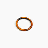 Dinosaur Designs Round Rock Wishbone Bangle in Dark Horn color resin with Wide Fit