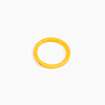 Dinosaur Designs Round Rock Wishbone Bangle in Honeycomb color resin with Wide Fit