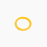 Dinosaur Designs Round Rock Wishbone Bangle in Honeycomb color resin with Wide Fit