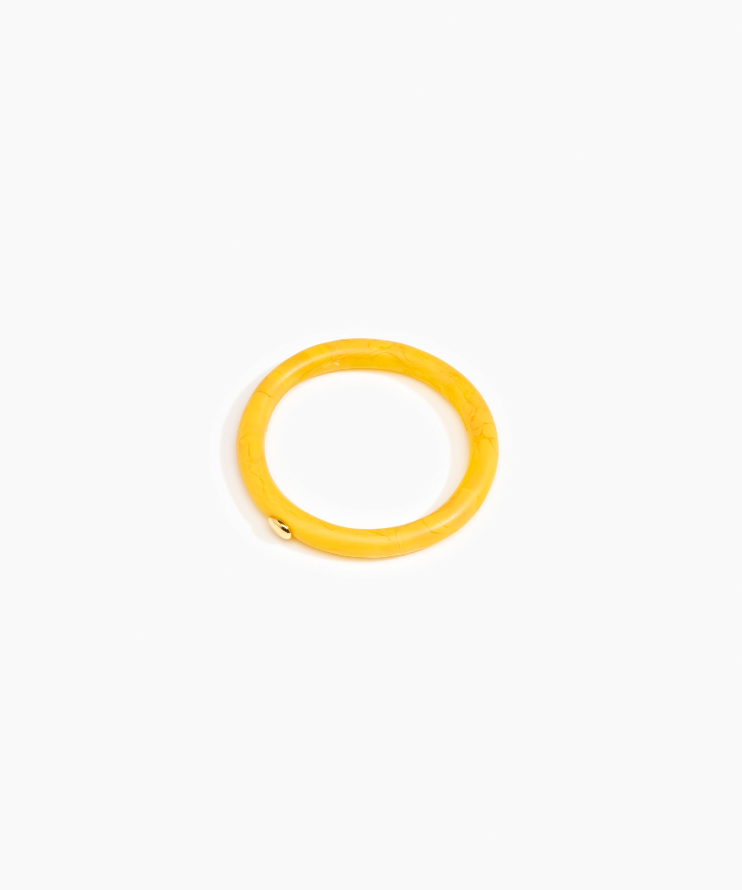Dinosaur Designs Round Rock Wishbone Bangle in Honeycomb color resin with Wide Fit