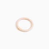 Dinosaur Designs Round Rock Wishbone Bangle in Rose Swirl color resin with Wide Fit