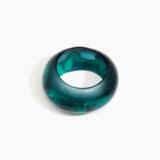 Dinosaur Designs Boulder Bangle in Mineral Swirl color resin with Wide Fit