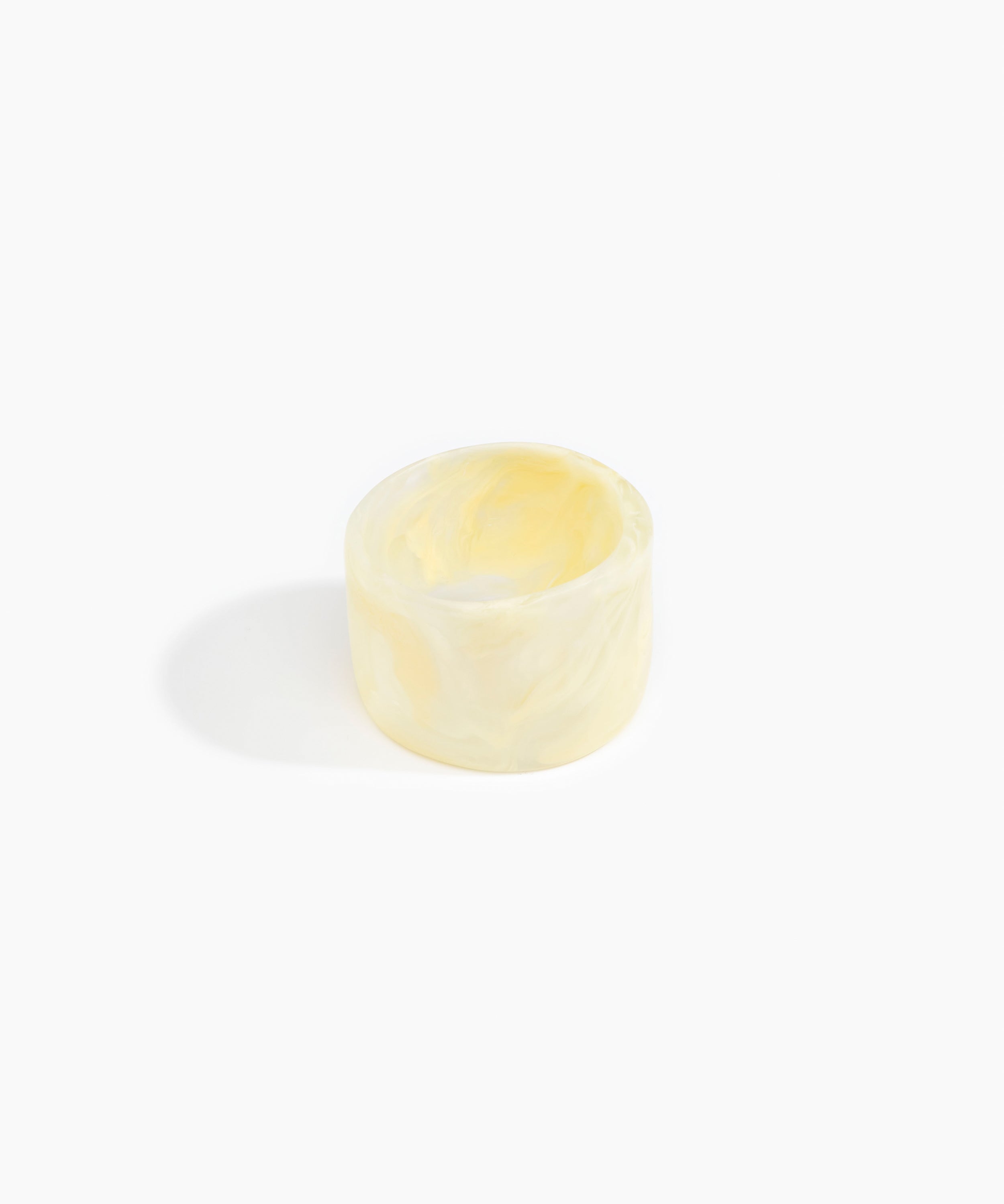 Dinosaur Designs Long Band Bangle in Lemon color resin with Regular Fit