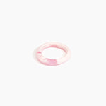Dinosaur Designs Small Organic Bangle in Shell Pink color resin with Regular Fit