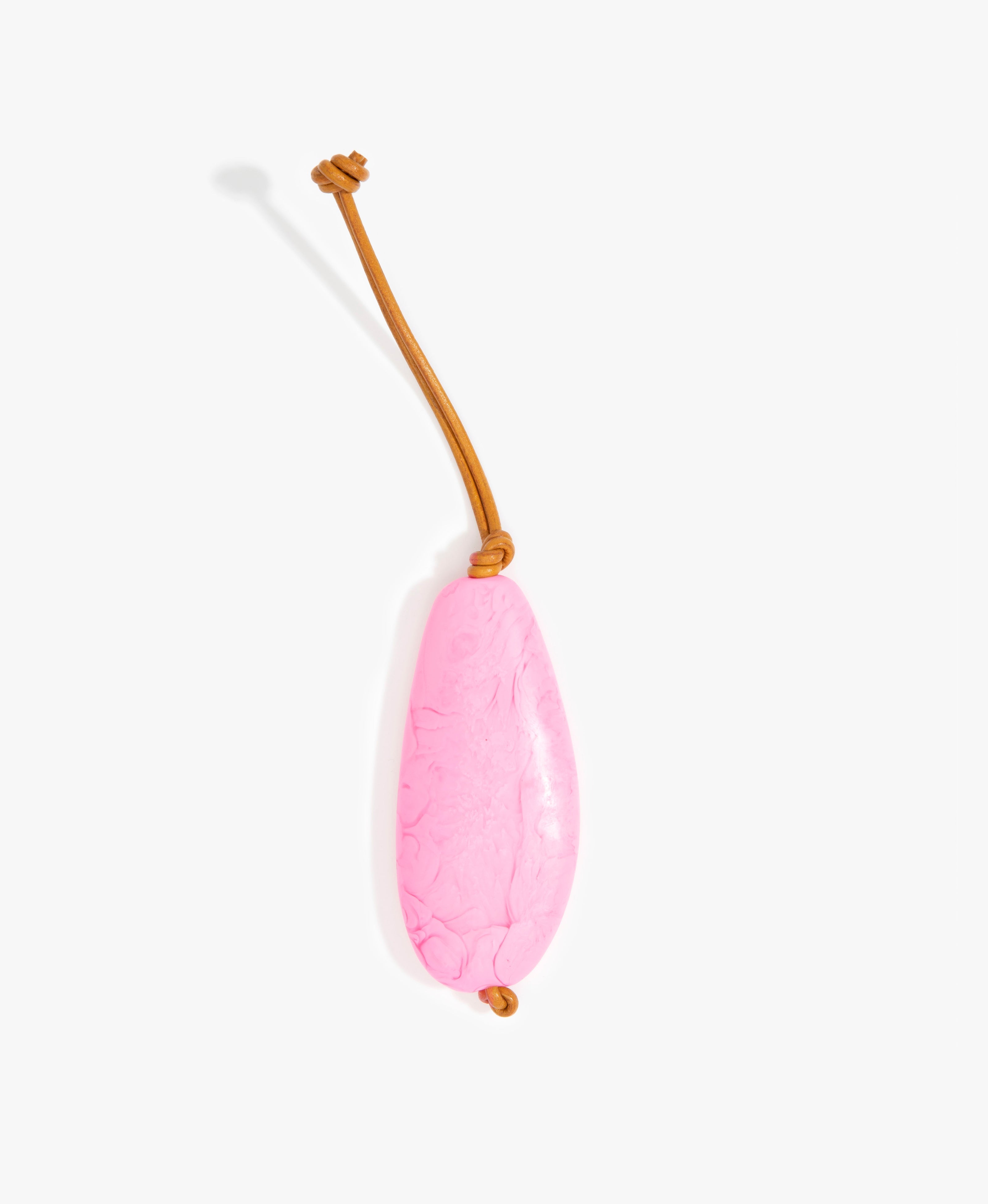 Dinosaur Designs Pebble Keyring in Parakeet color resin