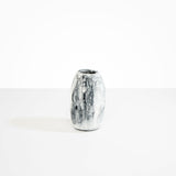 Dinosaur Designs Medium Pebble Vase in White Marble color resin