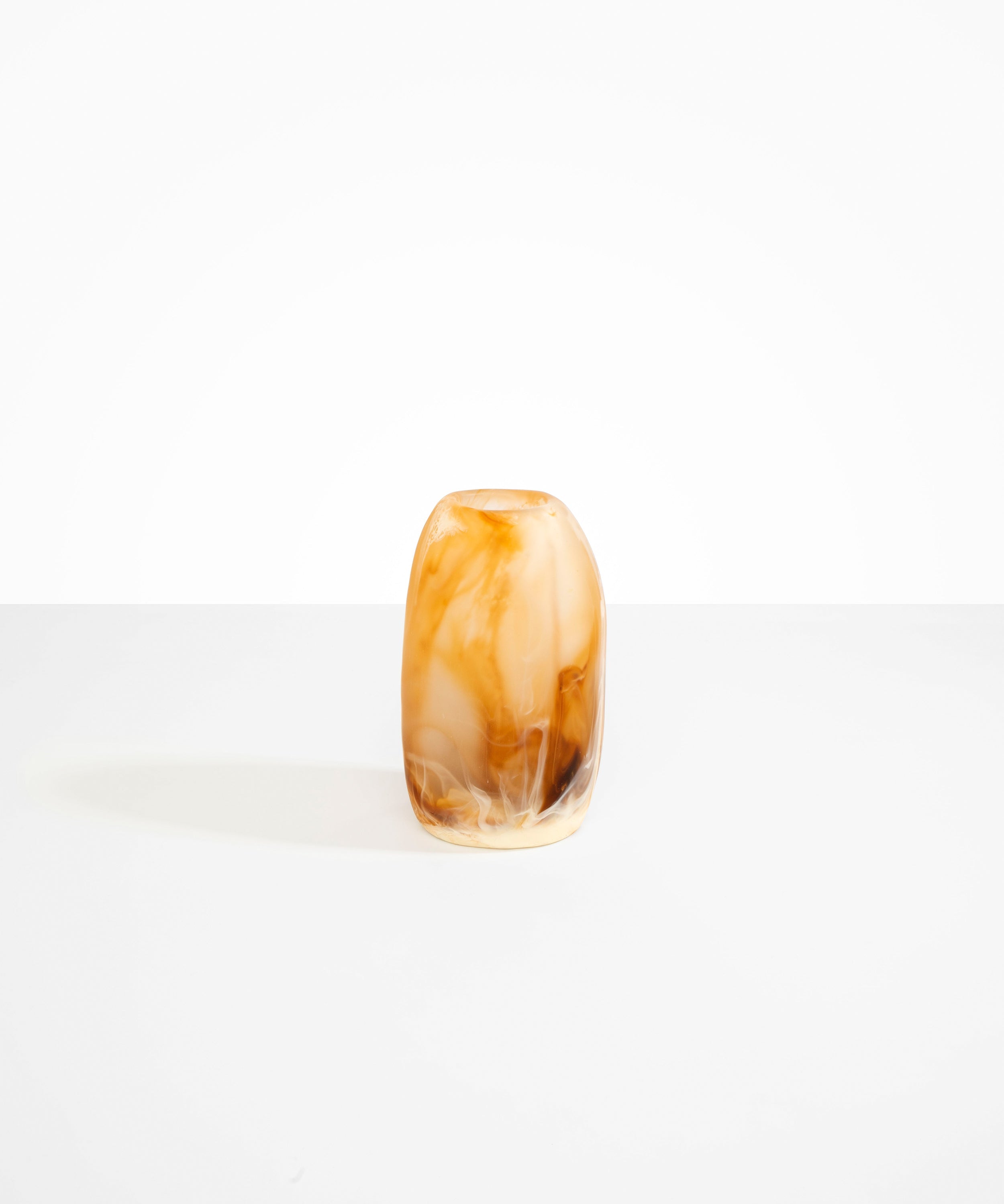 Dinosaur Designs Medium Pebble Vase in Light Horn color resin