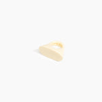 Dinosaur Designs Shield Ring in Cream color resin with Regular Fit