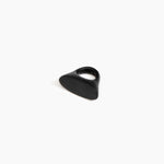 Dinosaur Designs Shield Ring in Black color resin with Regular Fit
