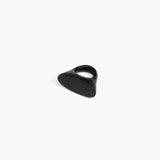 Dinosaur Designs Shield Ring in Black color resin with Regular Fit