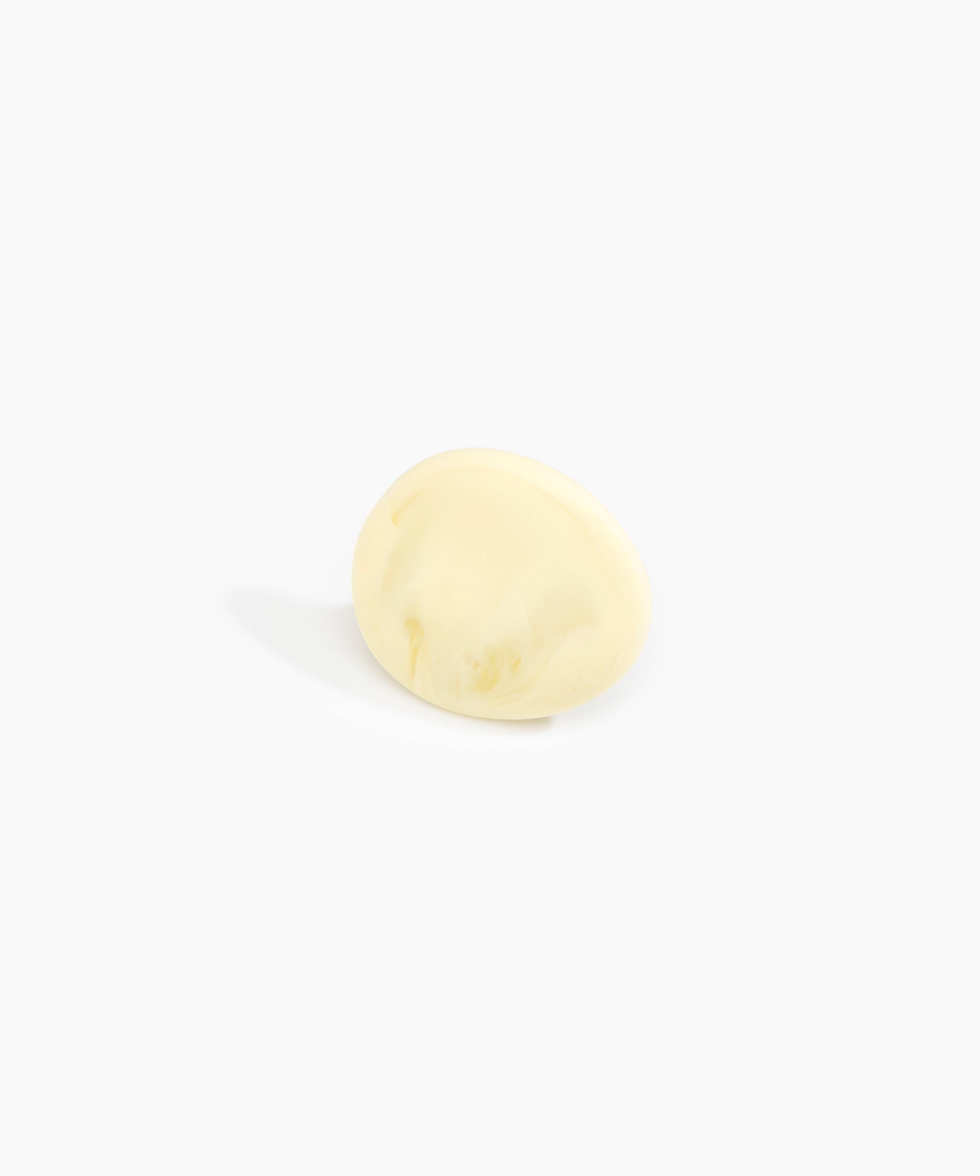 Dinosaur Designs Stone Ring in Lemon color resin with Wide Fit