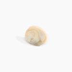 Dinosaur Designs Stone Ring in Sandy Pearl color resin with Wide Fit