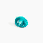 Dinosaur Designs Stone Ring in Lagoon color resin with Wide Fit