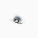 Dinosaur Designs Stone Ring in White Marble color resin with Wide Fit