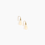 Dinosaur Designs Small Dew Drop Earrings in Cream color resin
