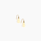 Dinosaur Designs Small Dew Drop Earrings in Lemon color resin