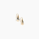 Dinosaur Designs Small Dew Drop Earrings in Sandy Pearl color resin