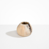 Dinosaur Designs Volcanic Vase in Sandy Pearl color resin