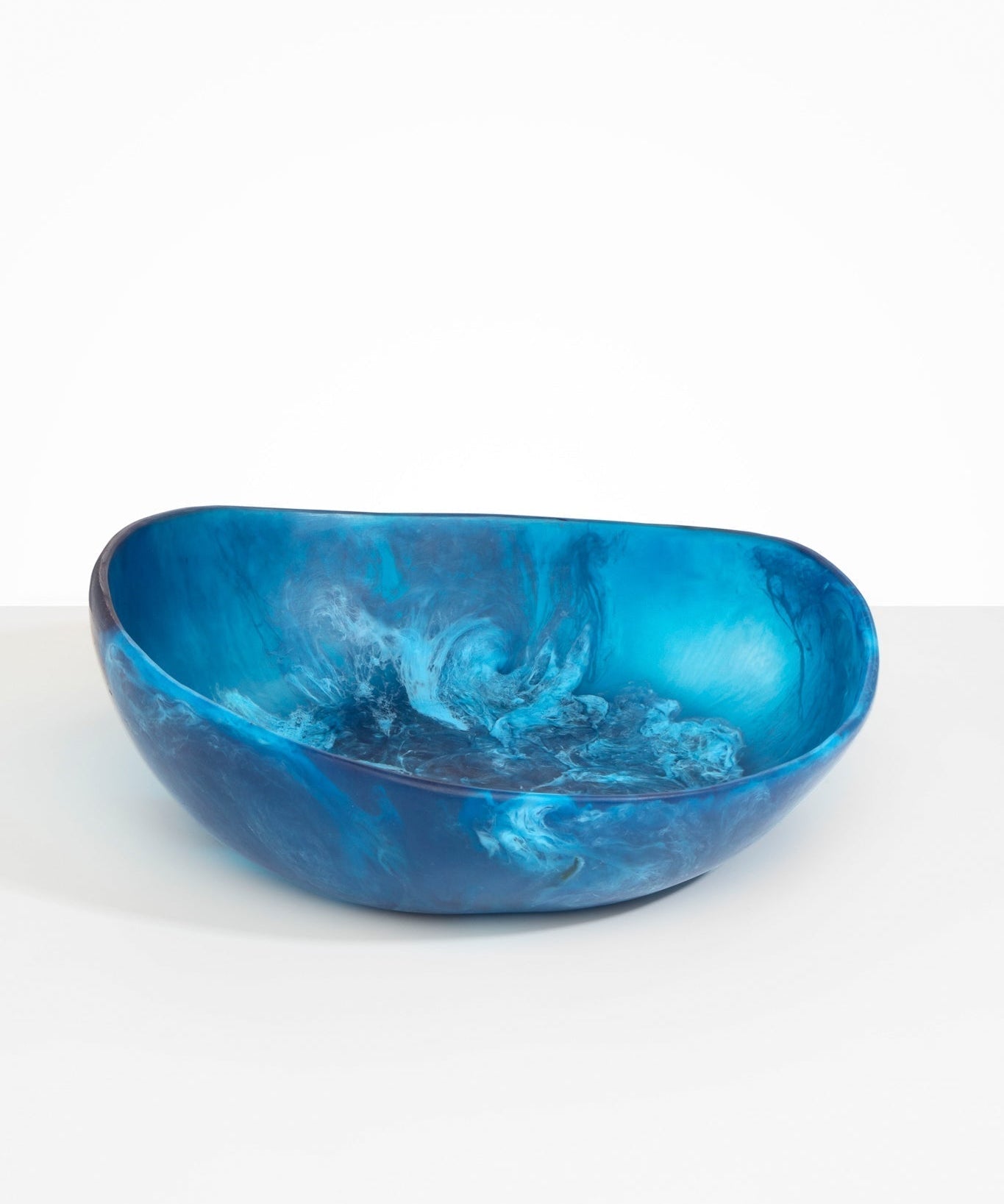 Dinosaur Designs Large Flow Bowl in Sky color resin