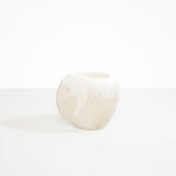 Dinosaur Designs Large Rock Vase in Snow Swirl color resin