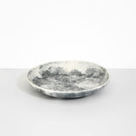 Dinosaur Designs Atelier Salad Bowl in White Marble color resin