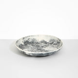 Dinosaur Designs Atelier Salad Bowl in White Marble color resin