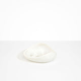 Dinosaur Designs Small Leaf Bowl in Chalk Swirl color resin