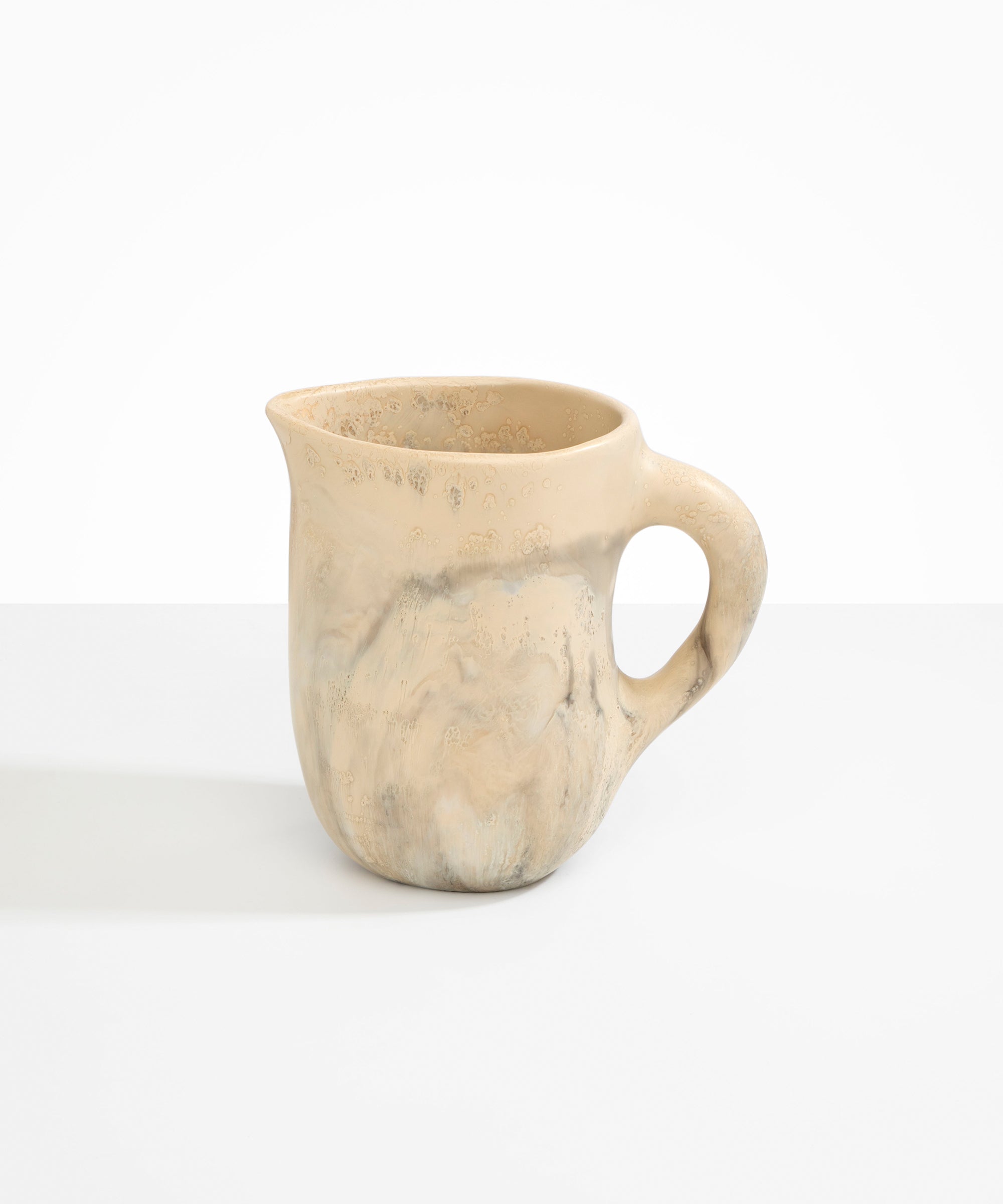 Dinosaur Designs Large Rock Jug in Sandy Pearl color resin
