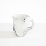 Dinosaur Designs Large Rock Jug in White Marble color resin