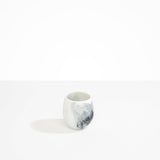 Dinosaur Designs Large Rock Cup in White Marble color resin