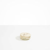Dinosaur Designs Boulder Coaster Coasters in Chalk Swirl color resin