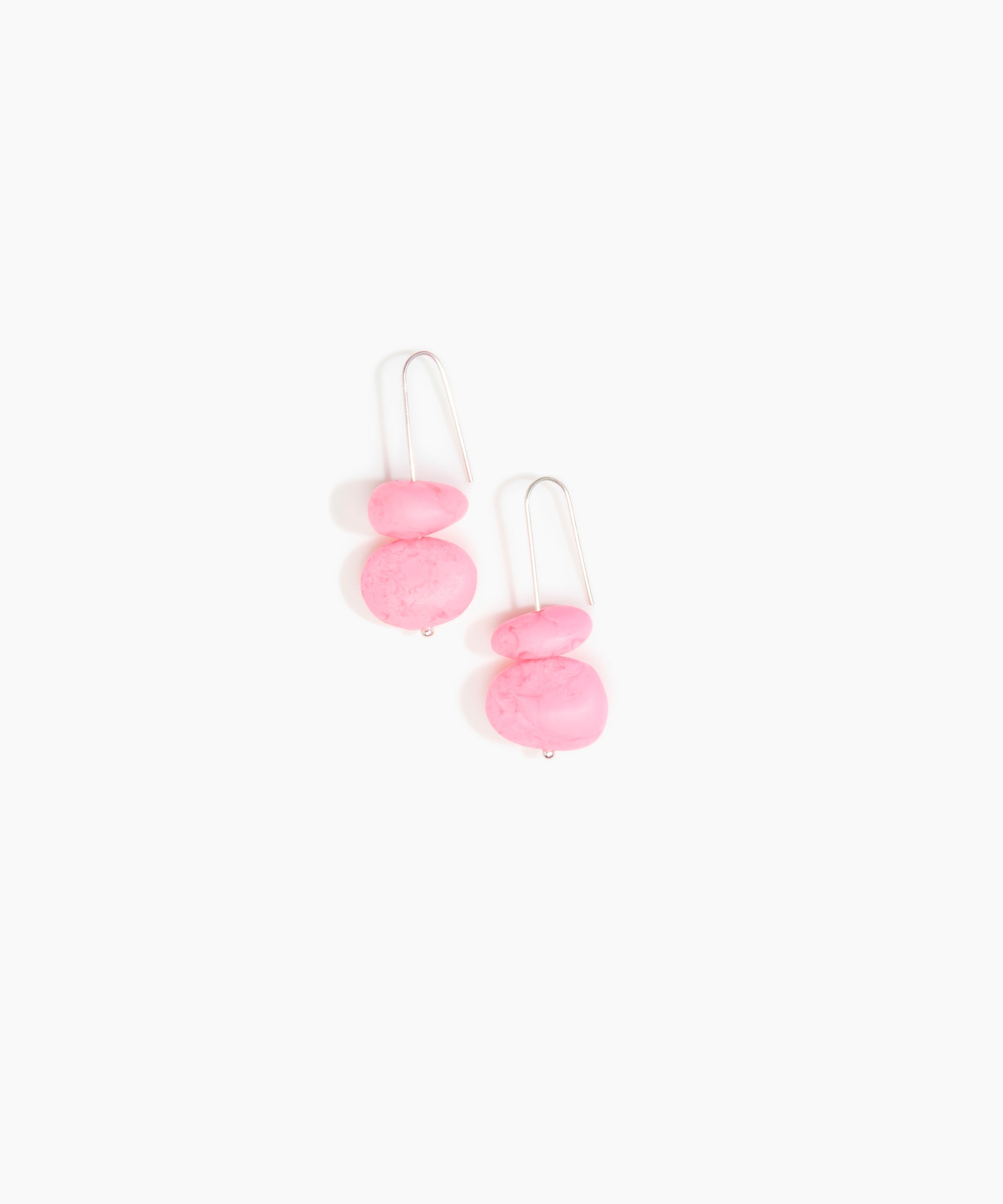 Dinosaur Designs Temple Earth Wire Earrings in Parakeet color resin with 925 Sterling Silver Material