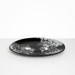 Dinosaur Designs Long Temple Platter in Black Marble color resin