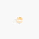 Dinosaur Designs Cube Ring in Cream color resin with Wide Fit