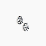 Dinosaur Designs Small Rock Beads in Black Marble color resin