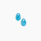 Dinosaur Designs Small Rock Beads in Sky color resin