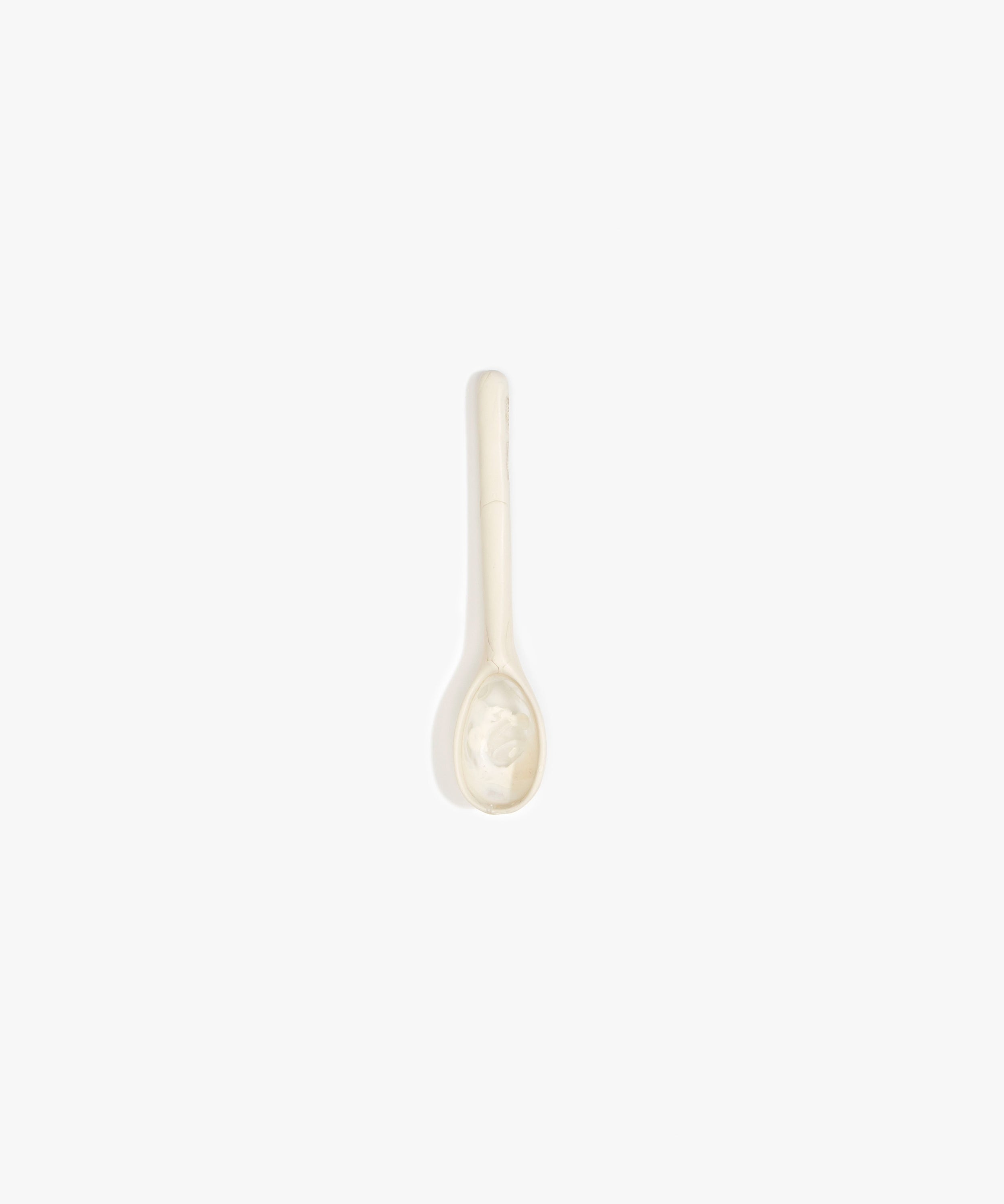 Dinosaur Designs Stone Spoon in Chalk Swirl color resin